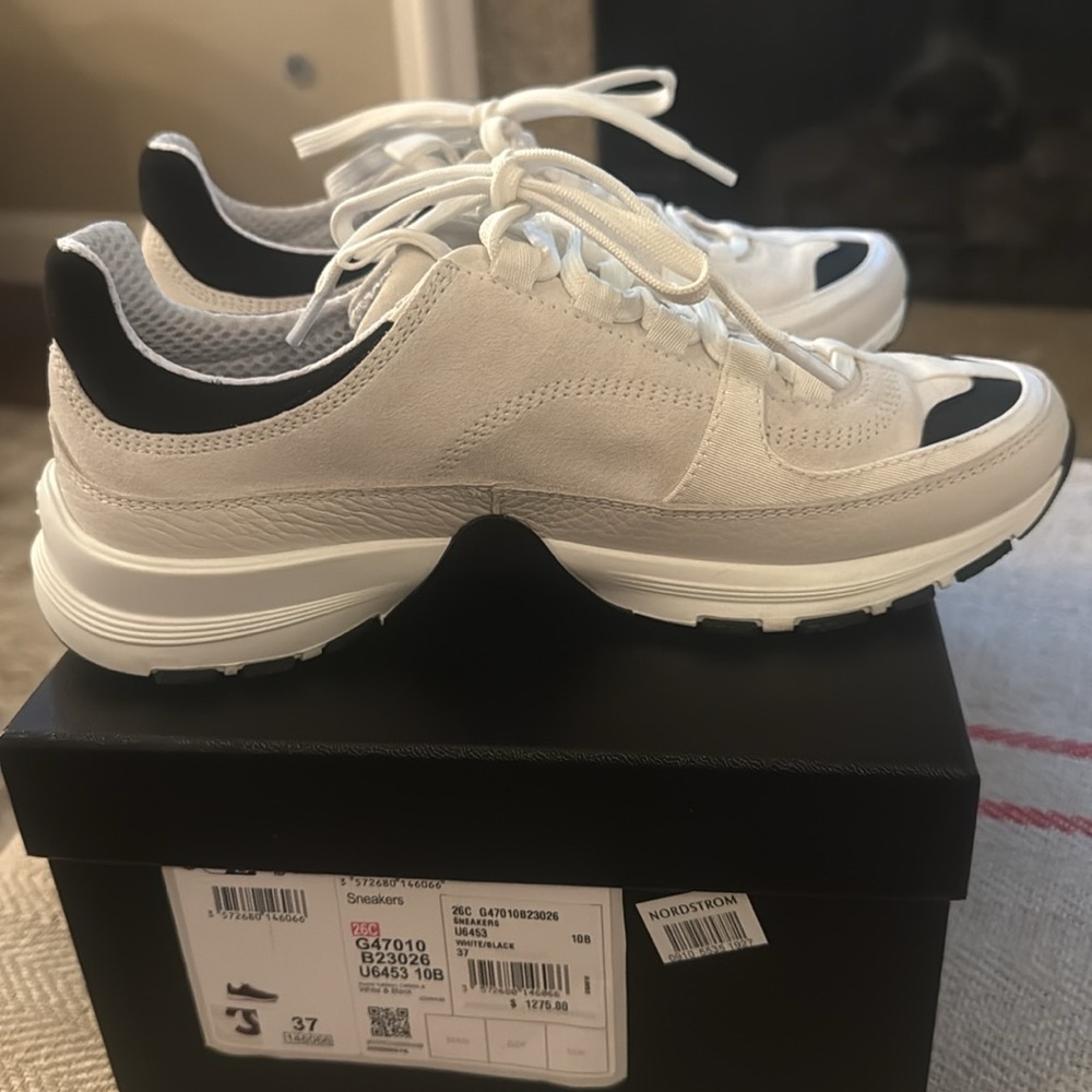 Chanel Black and White Sneakers!! New for Spring and I only wore them twice!! - Picture 3 of 11